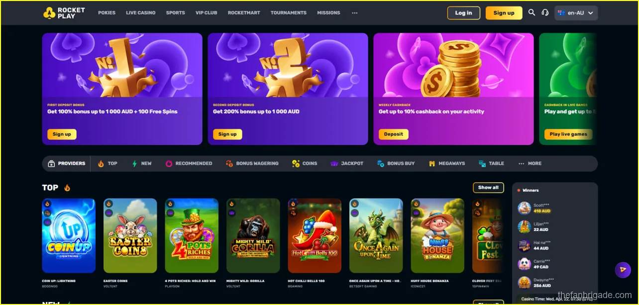 RocketPlay Casino Australia — Download the App and Play for Real Money